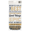 Cedar House Gold Icon Puffy Stickers