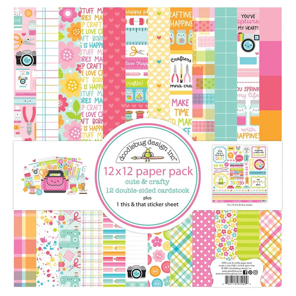 Cute and Crafty 12 x 12 Paper Pack