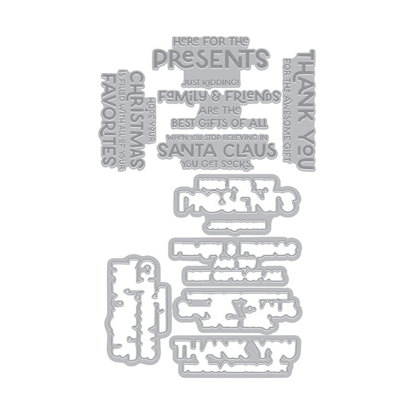 Here for the Presents Letterpress & Foil + Cut Set