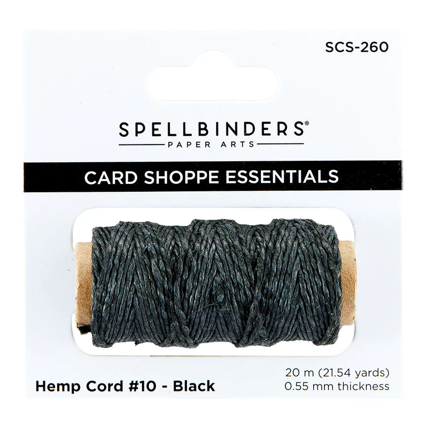 Black #10 Hemp Cord | 21.54yd Spool