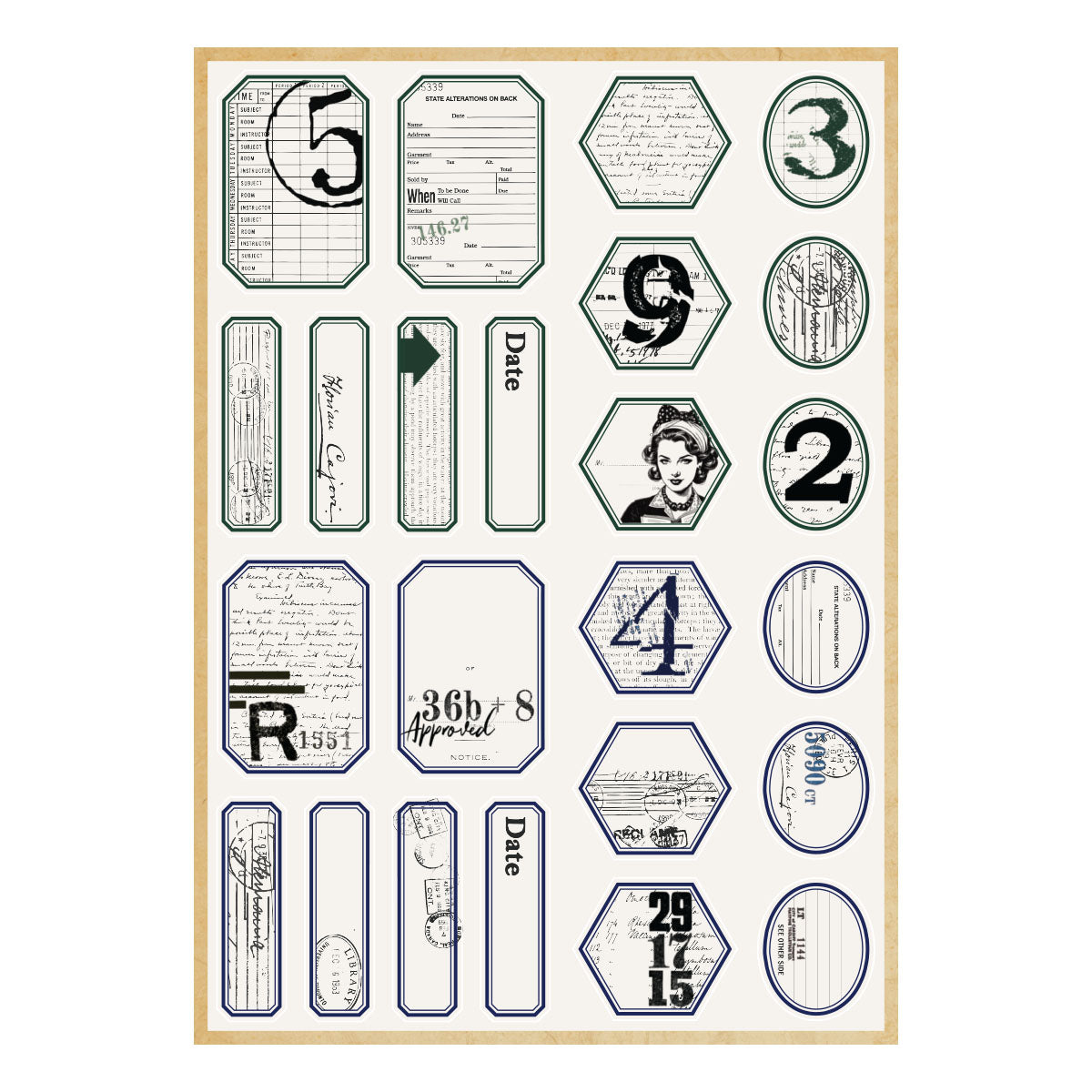 Book 10 Borders & Labels Stickers | Esther Glas {coming soon!}