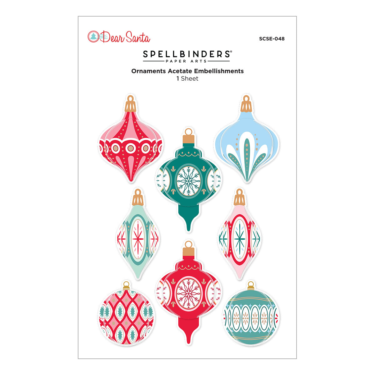 Dear Santa Ornaments Dimensional Stickers {coming soon!}