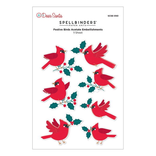 Dear Santa Festive Birds Dimensional Stickers {coming soon!}