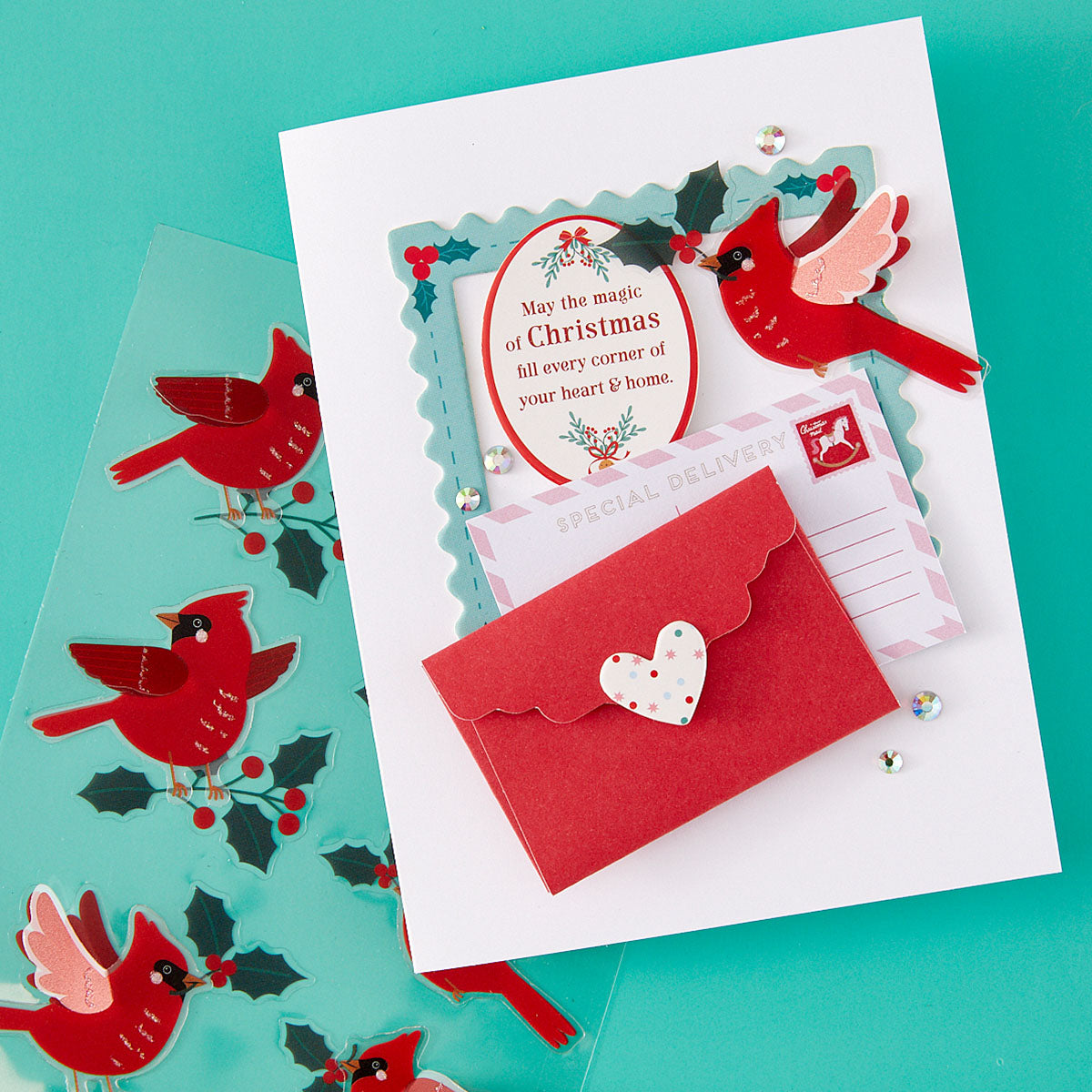 Dear Santa Festive Birds Dimensional Stickers {coming soon!}