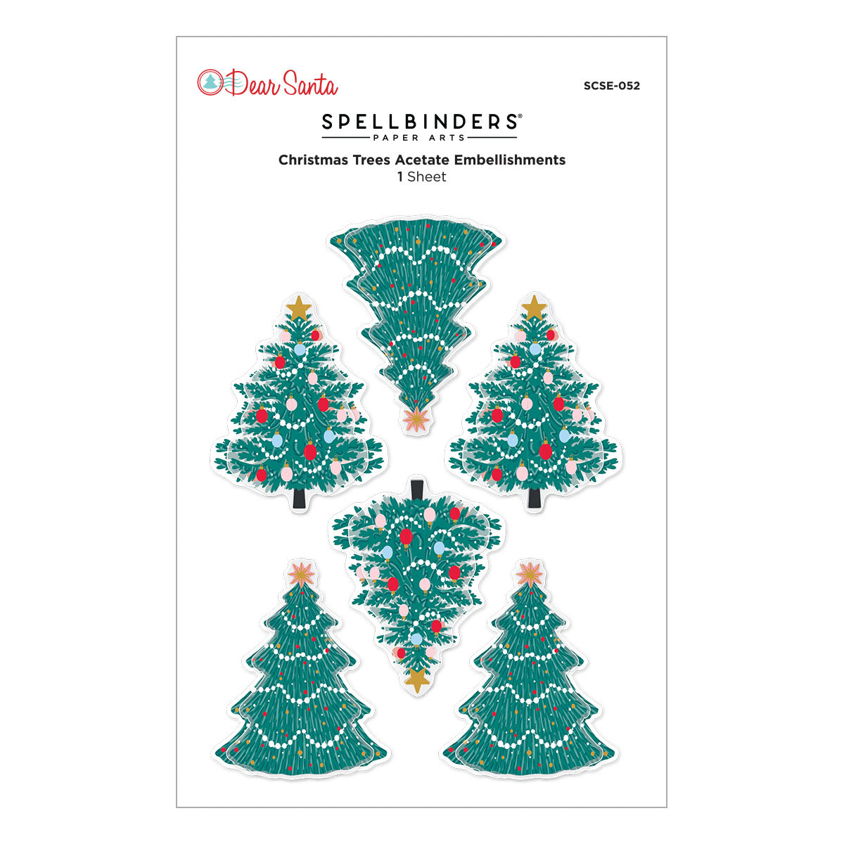 Dear Santa Christmas Trees Dimensional Stickers {coming soon!}