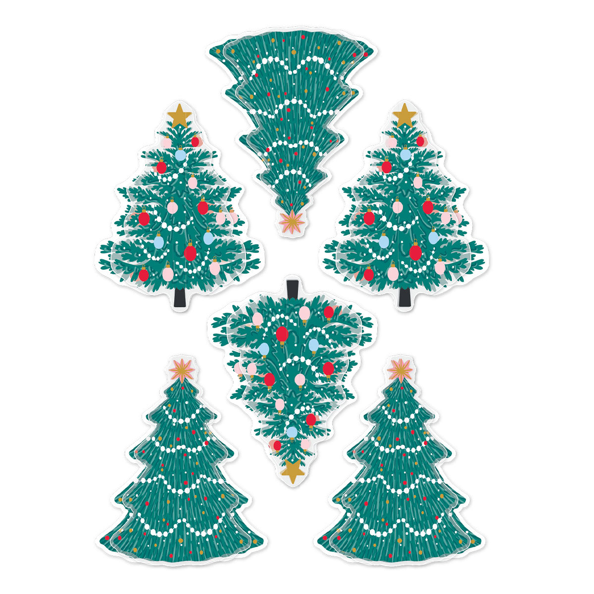 Dear Santa Christmas Trees Dimensional Stickers {coming soon!}