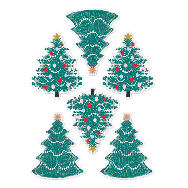 Dear Santa Christmas Trees Dimensional Stickers {coming soon!}