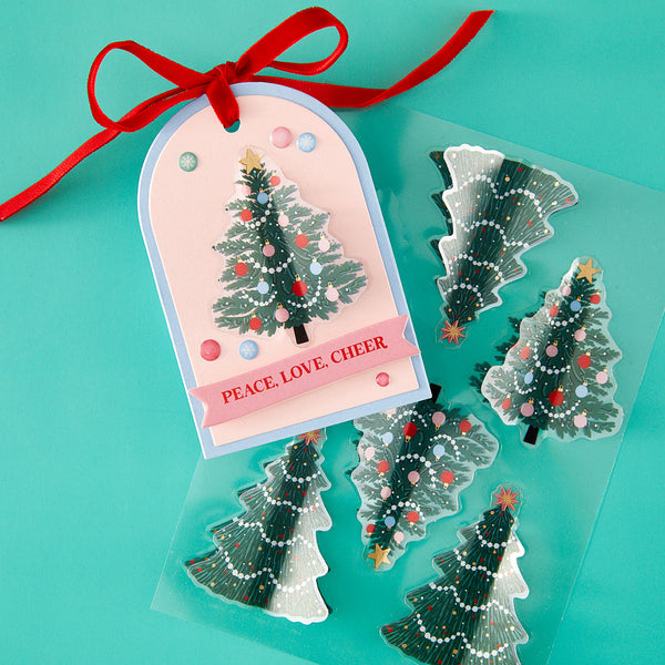 Dear Santa Christmas Trees Dimensional Stickers {coming soon!}