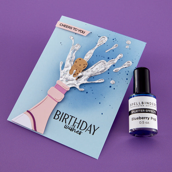 Blueberry Pop Splatter Effects