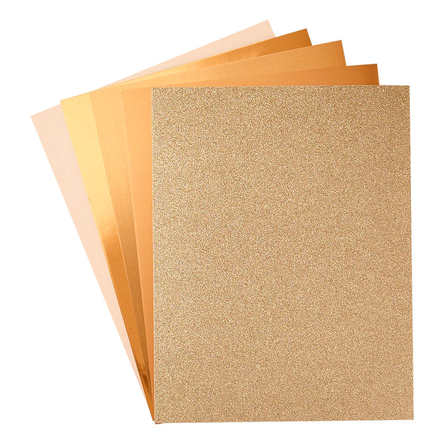 Rose Gold Assorted 8.5x11 Treasured Cardstock 15pk