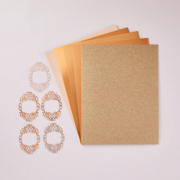 Rose Gold Assorted 8.5x11 Treasured Cardstock 15pk