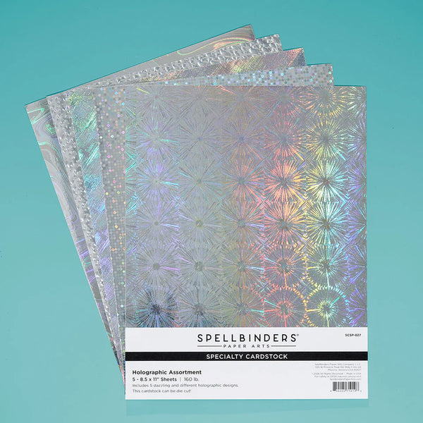 Holographic Assortment 8.5x11 Specialty Cardstock 5pk