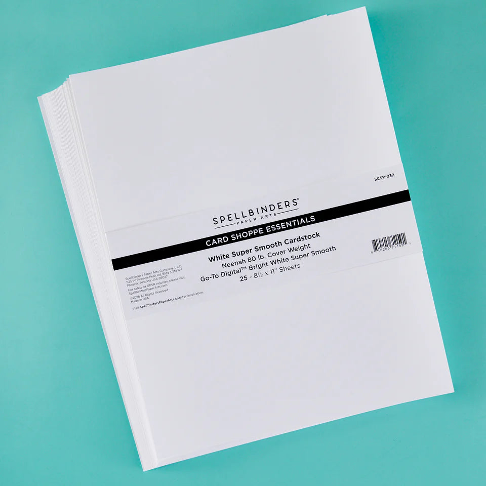 White 80lb 8.5x11 Cardstock | 25pk