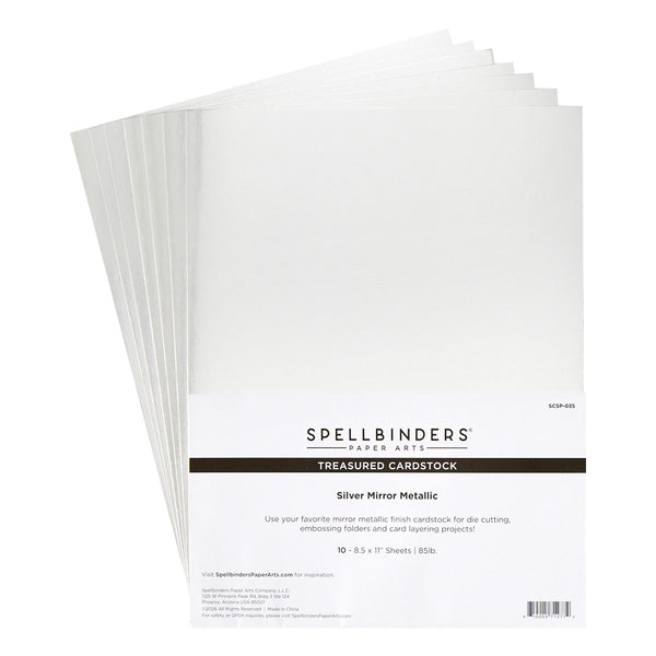 Silver Mirror Metallic Treasured Cardstock
