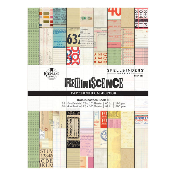 Reminiscence Book 10 Patterned Cardstock | Esther Glas {coming soon!}