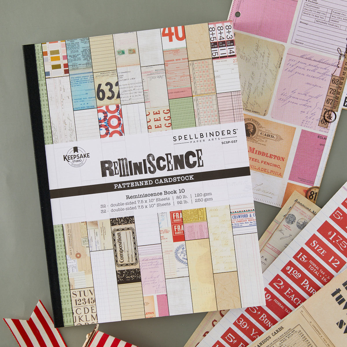 Reminiscence Book 10 Patterned Cardstock | Esther Glas {coming soon!}