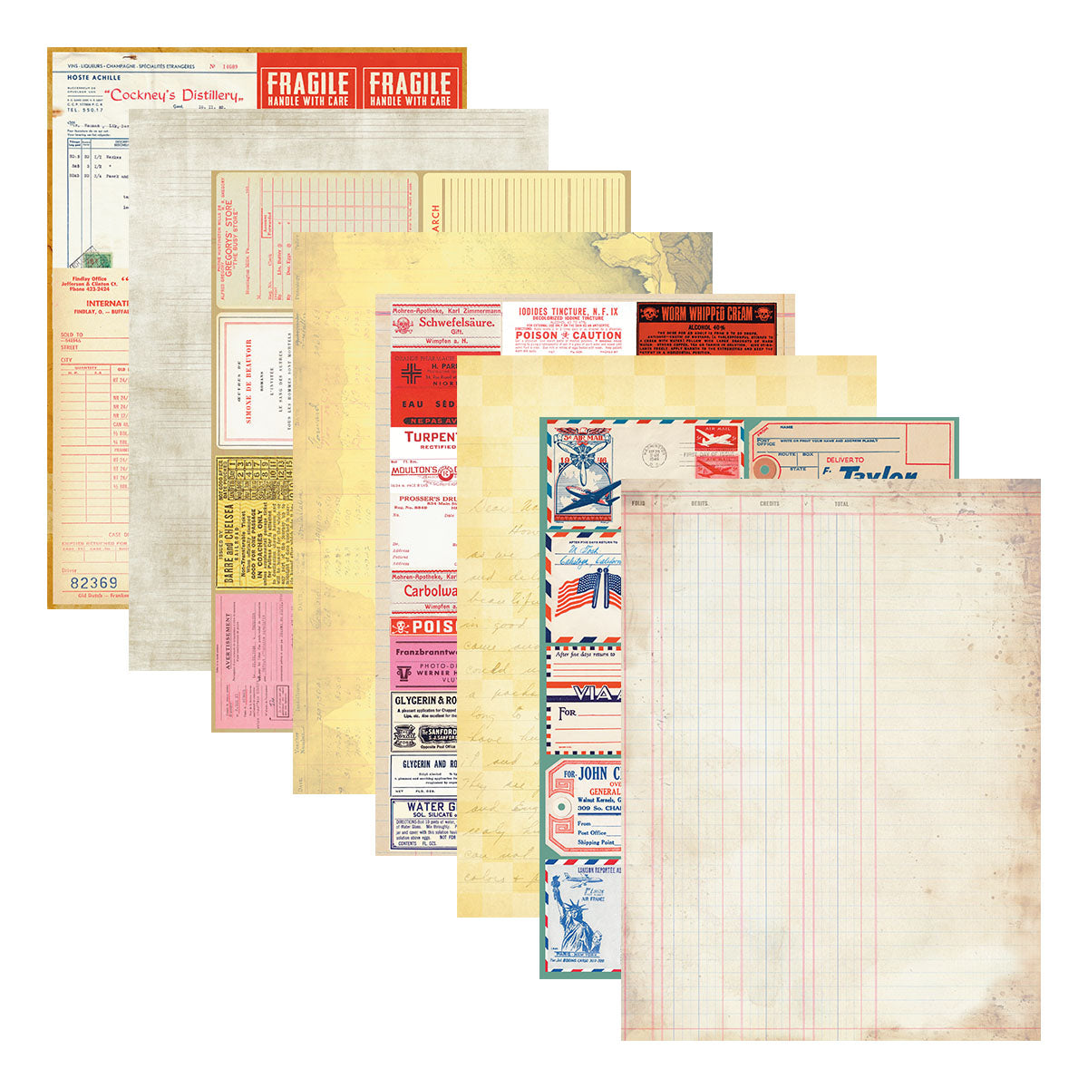 Reminiscence Book 10 Patterned Cardstock | Esther Glas {coming soon!}