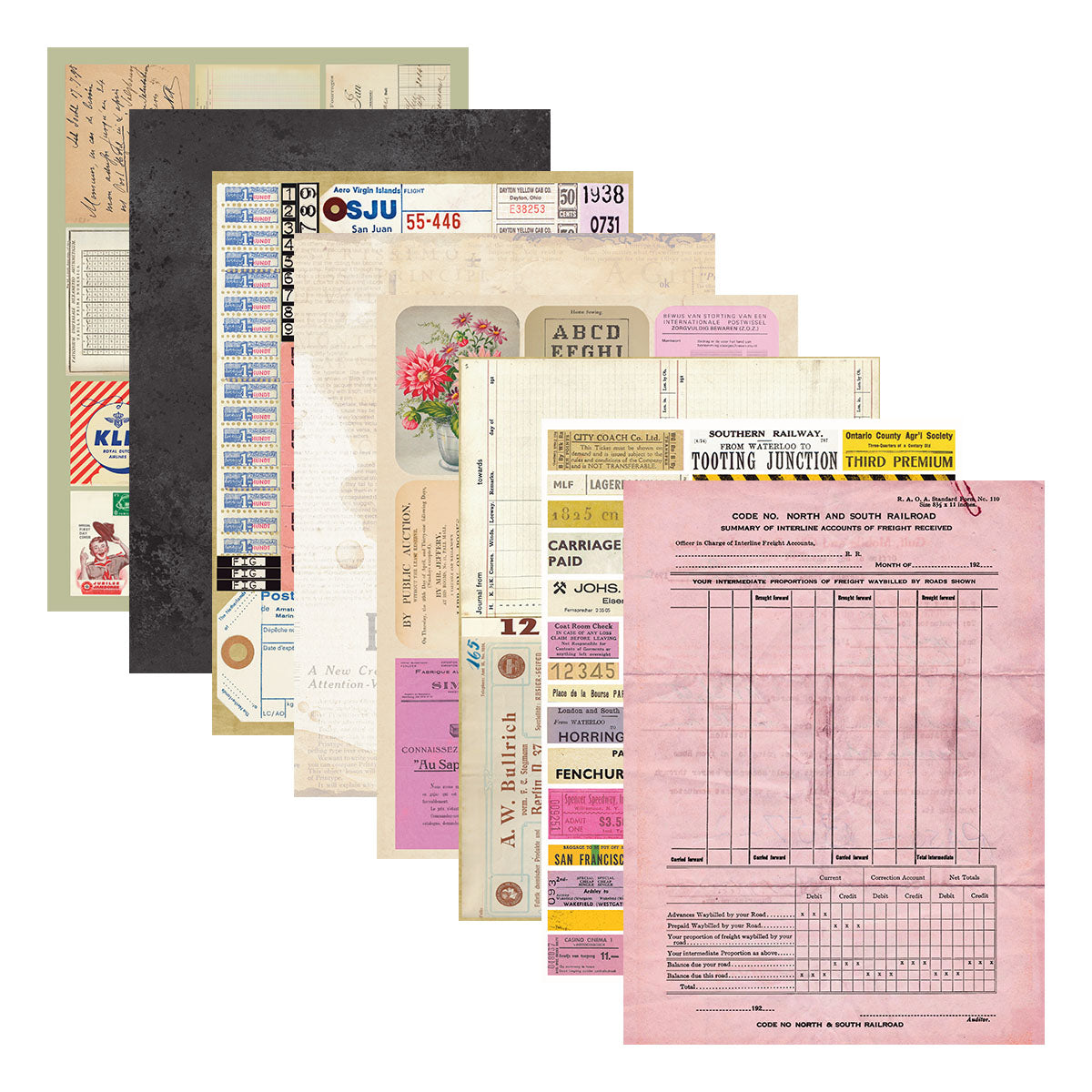 Reminiscence Book 10 Patterned Cardstock | Esther Glas {coming soon!}