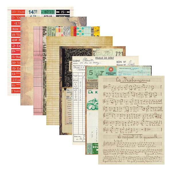 Reminiscence Book 10 Patterned Cardstock | Esther Glas {coming soon!}