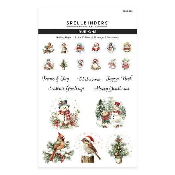 Holiday Magic Rub-ons