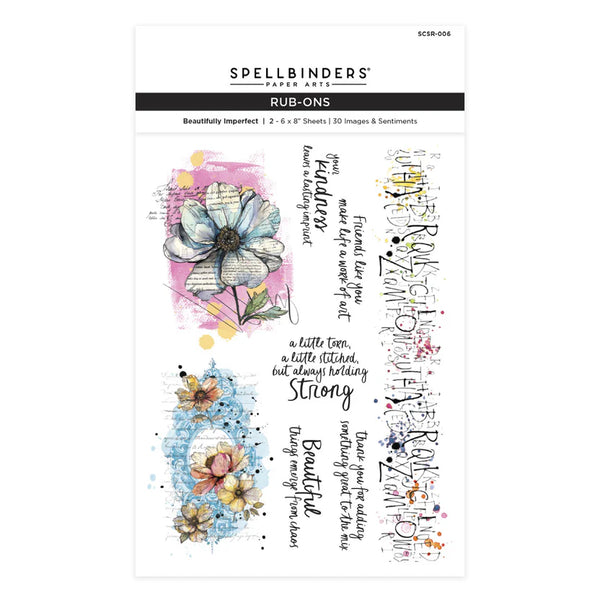 Beautifully Imperfect Rub-on Transfers