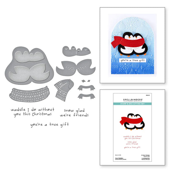 {coming soon!} Cozy Waddles Clear Stamp + Die Set | Merry Mischief