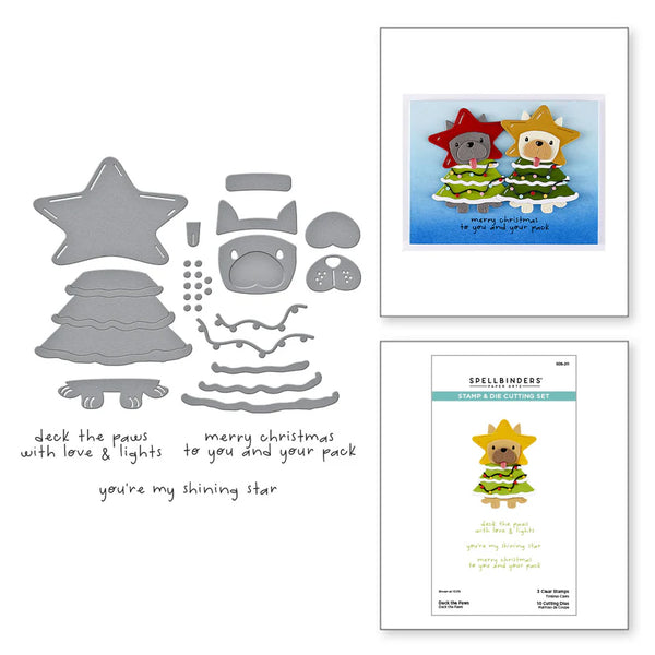 {coming soon!} Deck the Paws Clear Stamp + Die Set | Merry Mischief
