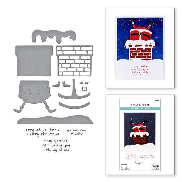 {coming soon!} Chimney Caper Clear Stamp + Die Set | Merry Mischief