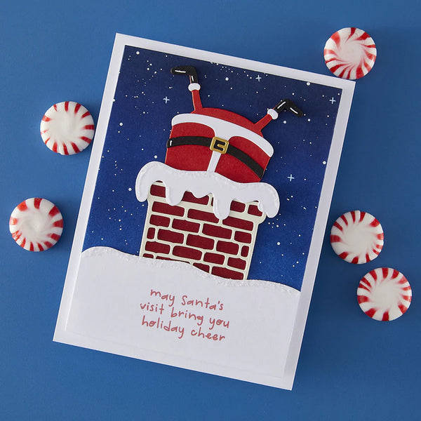 {coming soon!} Chimney Caper Clear Stamp + Die Set | Merry Mischief