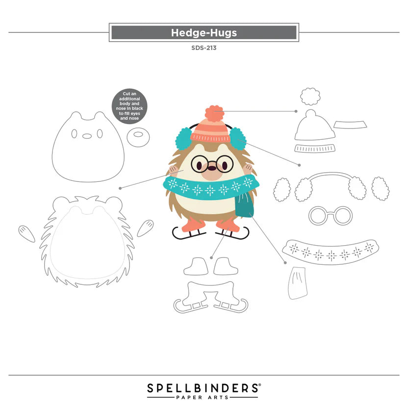 {coming soon!} Hedge Hugs Clear Stamp + Die Set | Merry Mischief