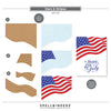 Stars & Stripes Clear Stamp + Die Set