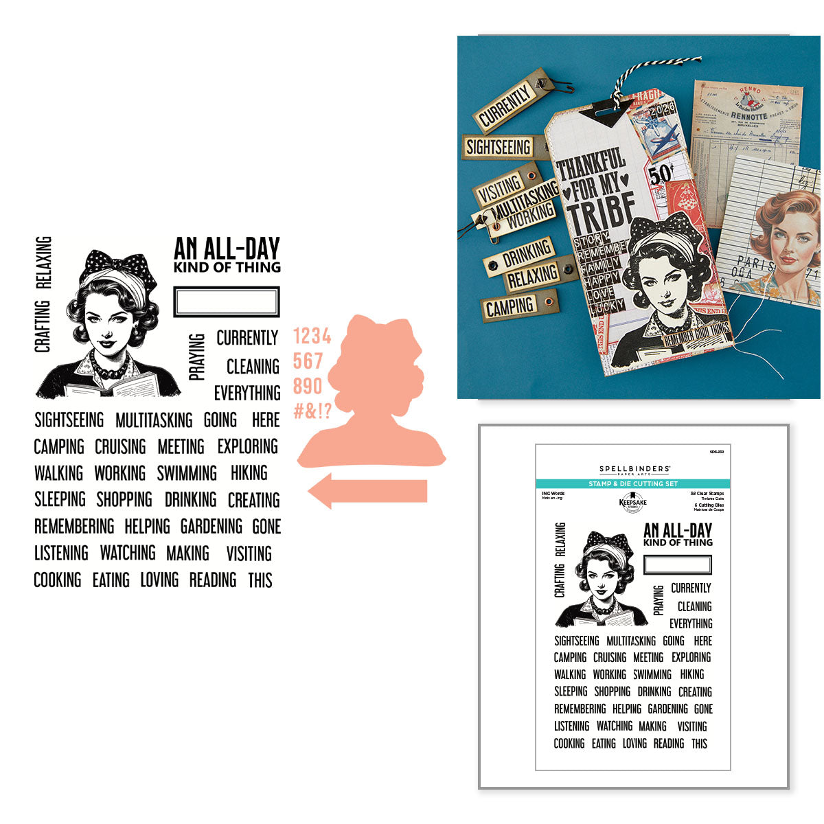 ING Words Stamp + Die Set | Esther Glas {coming soon!}