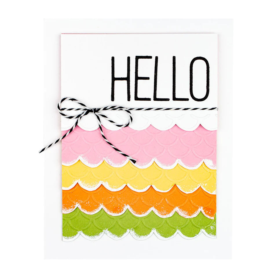 Scallops Embossing Folder