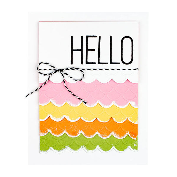 Scallops Embossing Folder