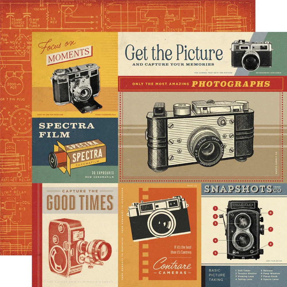 Shoot Your Shot 12x12 Double-Sided Cardstock Singles | Rustic Legend