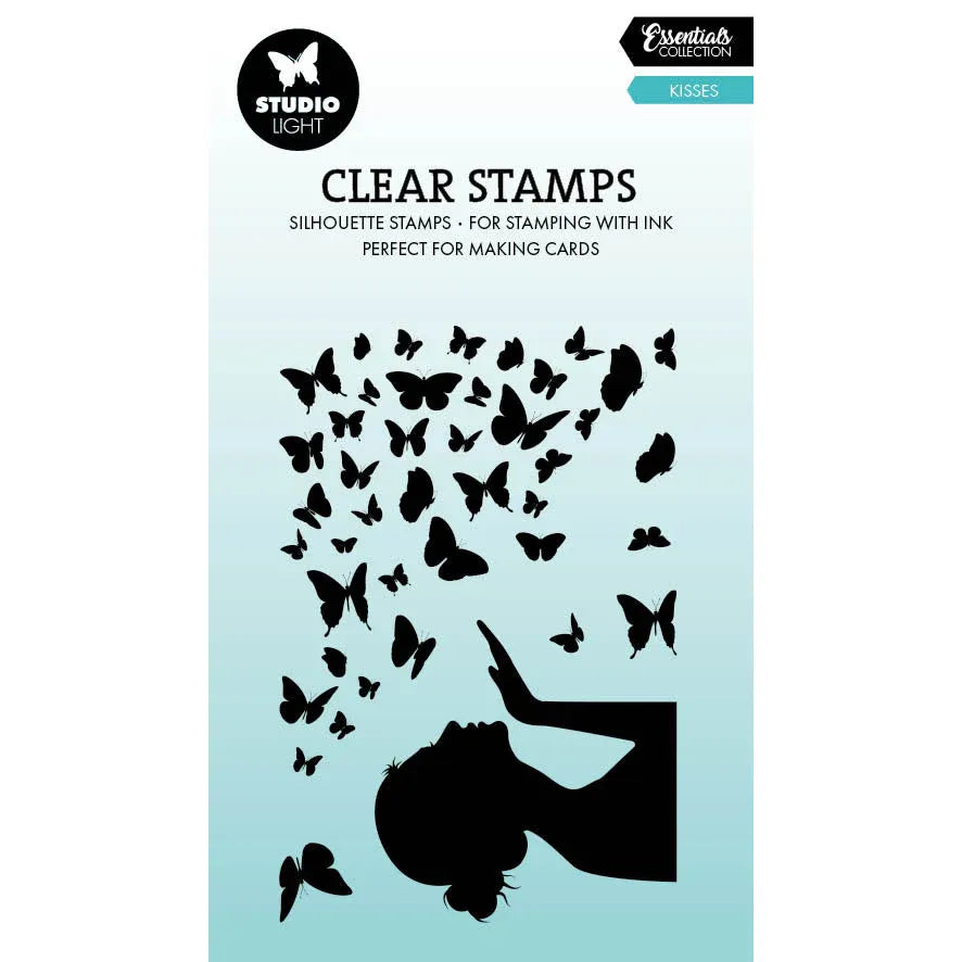 Butterfly Kisses Silhouette Clear Stamp Set