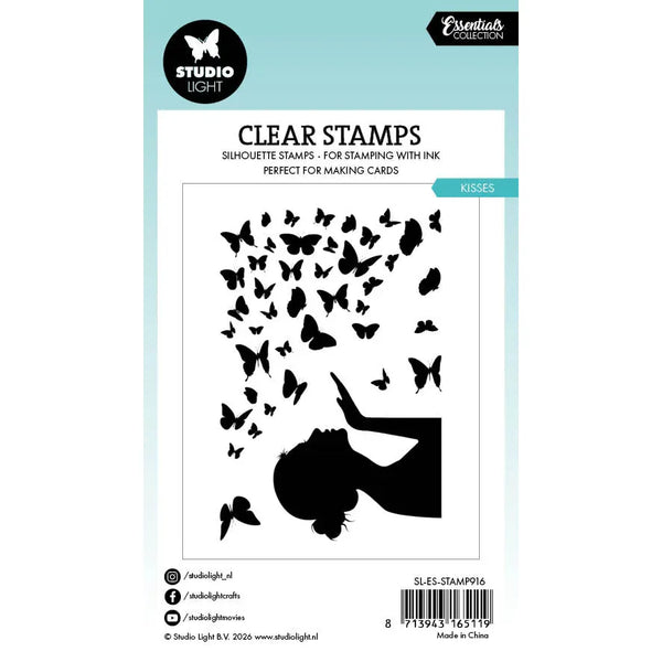 Butterfly Kisses Silhouette Clear Stamp Set