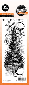 Winter Pine Tree Stamp | Christmas Grunge Collection