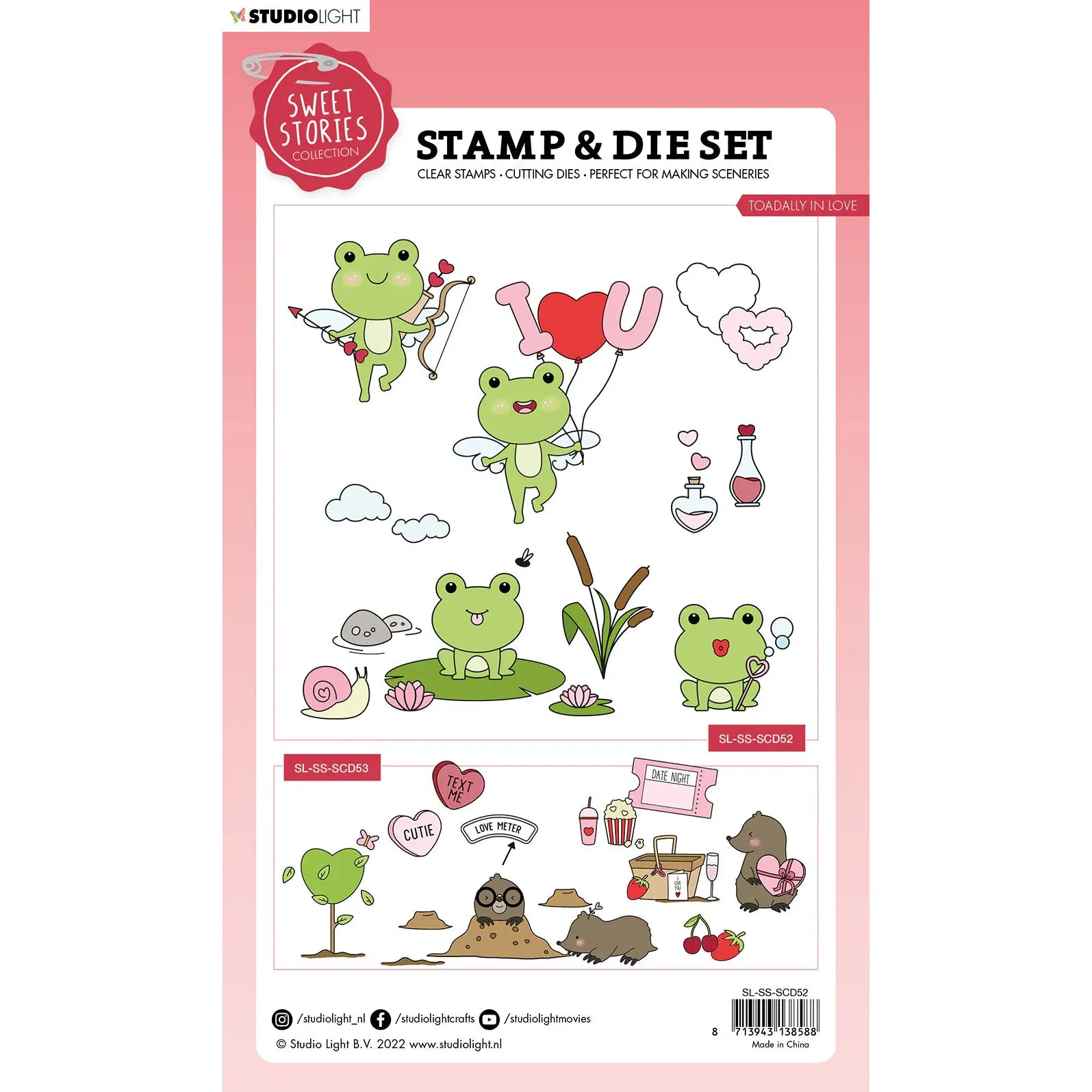 Toadally In Love Stamp + Die Set | Sweet Stories {clearance}