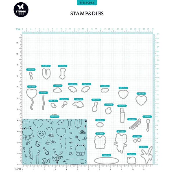 Toadally In Love Stamp + Die Set | Sweet Stories {clearance}