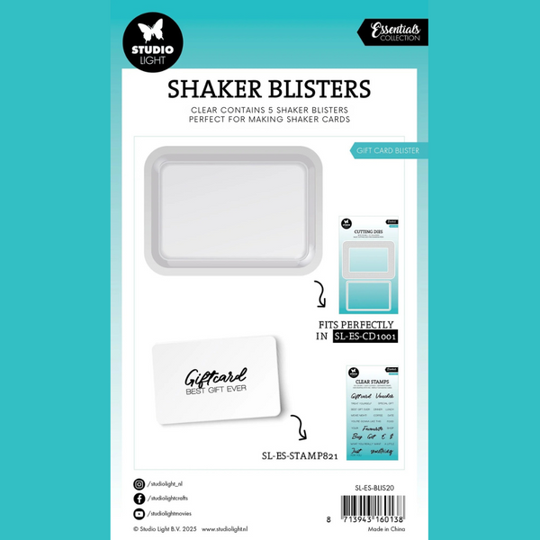 Gift Card Shaker Domes 5pk