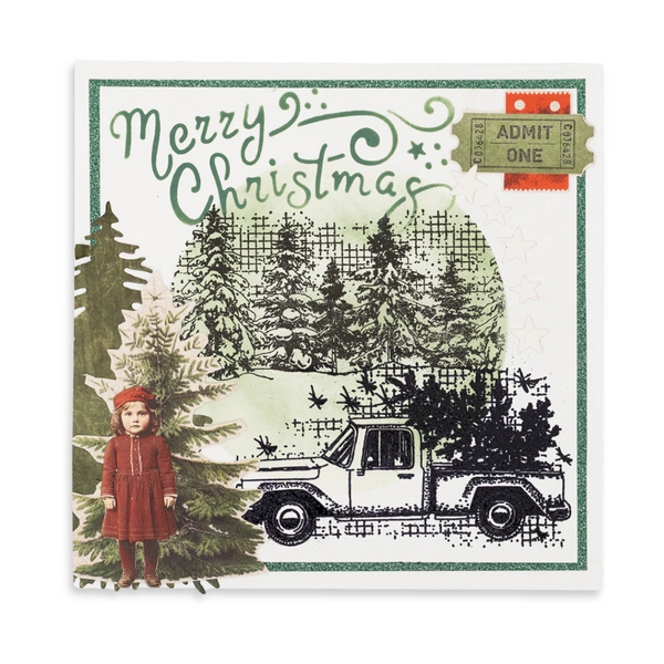 {coming soon!} Winter Forest Clear Stamp Set | Christmas Grunge Collection