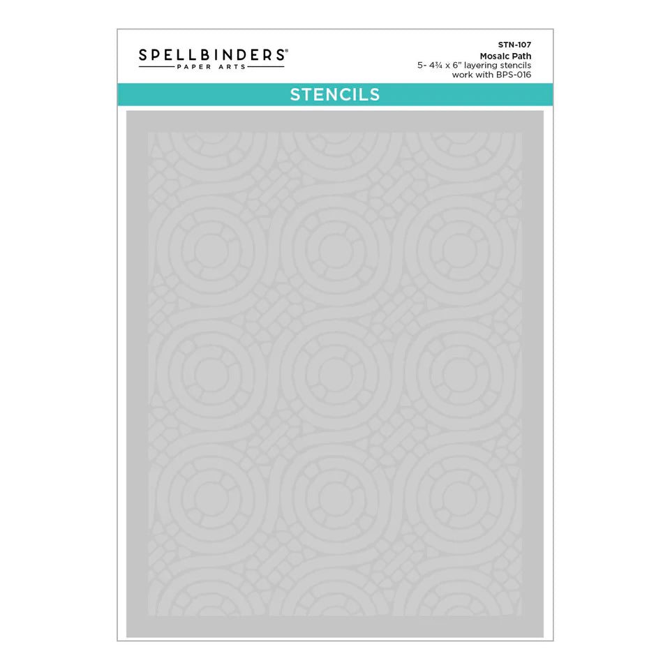 Mosaic Path Press Plate & Die Set + Stencil | BetterPress Society {May 2025}