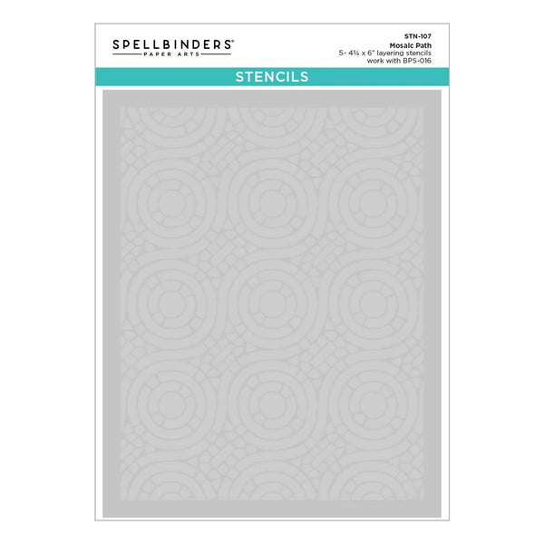 Mosaic Path Press Plate & Die Set + Stencil | BetterPress Society {May 2025}