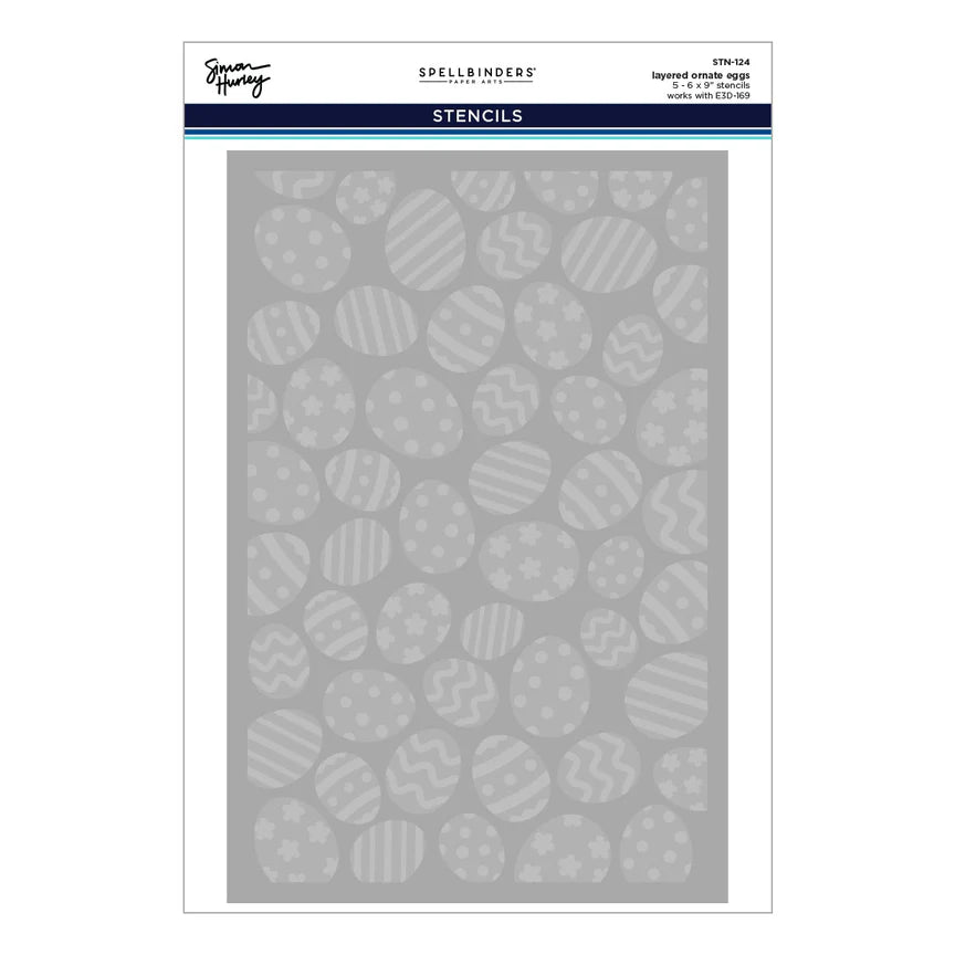 Ornate Eggs Layering Stencils | Simon Hurley