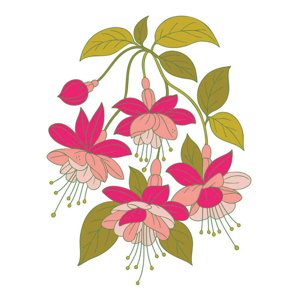 Layered Magical Fuchsia Stencil | Alex Syberia Designs