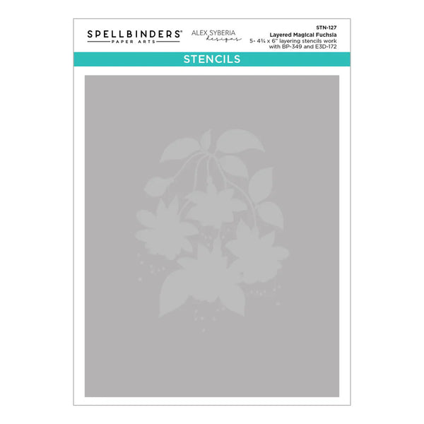 Layered Magical Fuchsia Stencil | Alex Syberia Designs