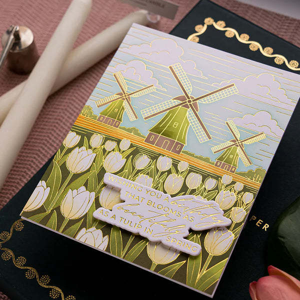 Bouquet of Hugs Sentiments Press & Foil Plate + Die Set | Yana Smakula