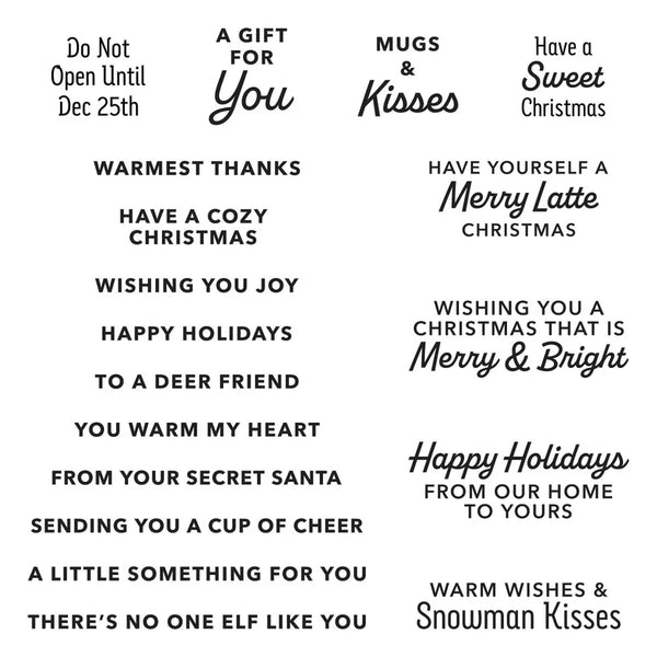 Santa’s Sippin’ Sayings Clear Stamp Set | Nichol Spohr