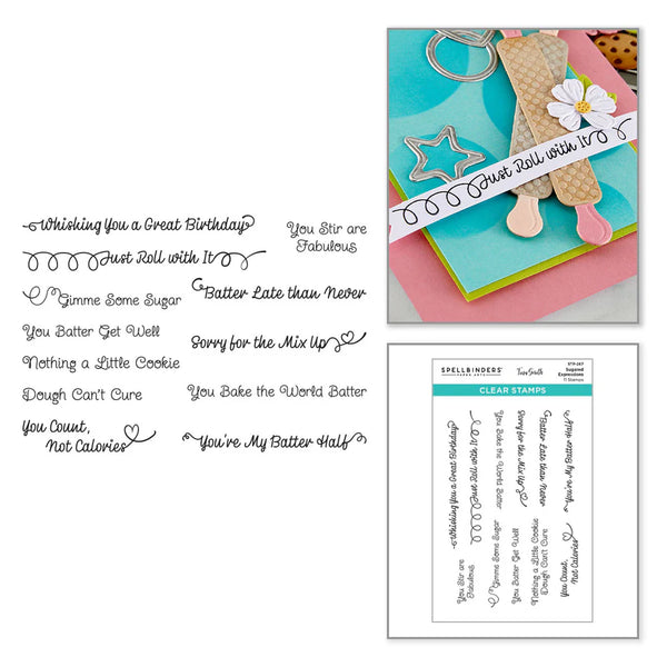 Sugared Expressions Clear Stamp Set | Make It & Bake It